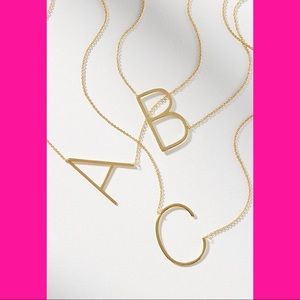 Slanted Initial Necklace!